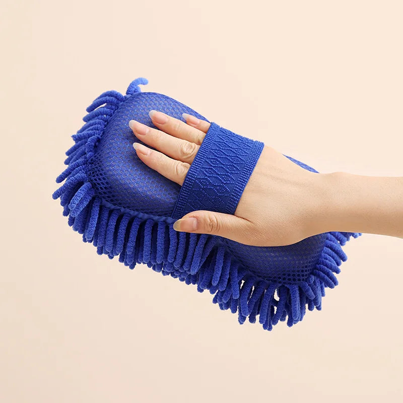 Microfiber Car Washer Sponge Cleaning Car Care Detailing Brushes Washing Towel Auto Gloves Styling Accessories