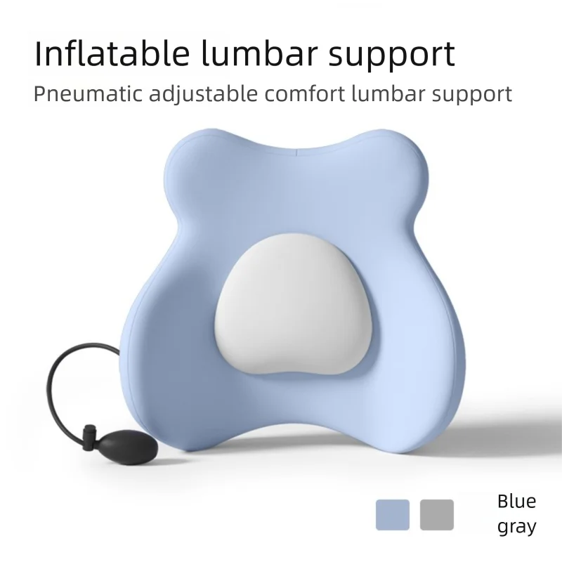 Inflatable Support Cushion Design For Car Waist Protection And Lumbar Pillow Ergonomic Lumbar Support Pillow Press Type Cushion