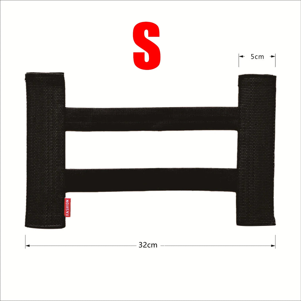 Car Elastic Mesh Fixed Straps Trunk Interior Auto Organizer Seat Back Fixing Net Bag Extinguisher Car Goods Storage Fixing Strap
