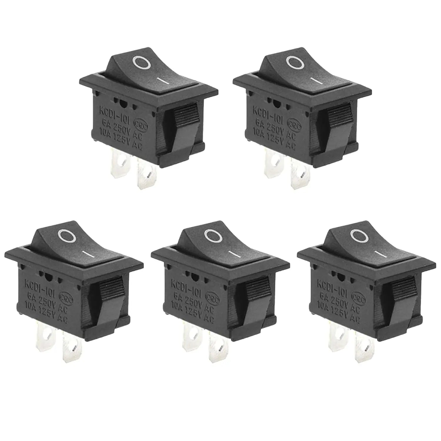 10/20PCS 12V Rocker Switch On/Off 2 Pin 2 Position SPST Car Auto Boat Rocker Toggle Switch AC 6A/250V 10A/125V