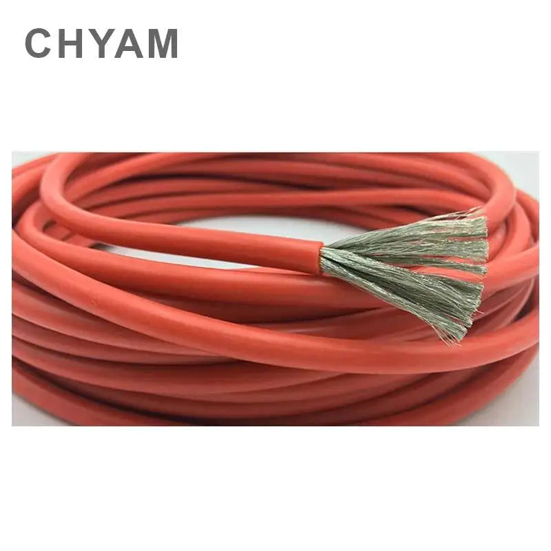 Wire Cable Soft Silicone Wire 11AWG 10AWG 9AWG 8AWG 7AWG 6AWG 4AWG 35 / 50 / 70mm2 Heat Resistant 200° Cold Resistant -60°