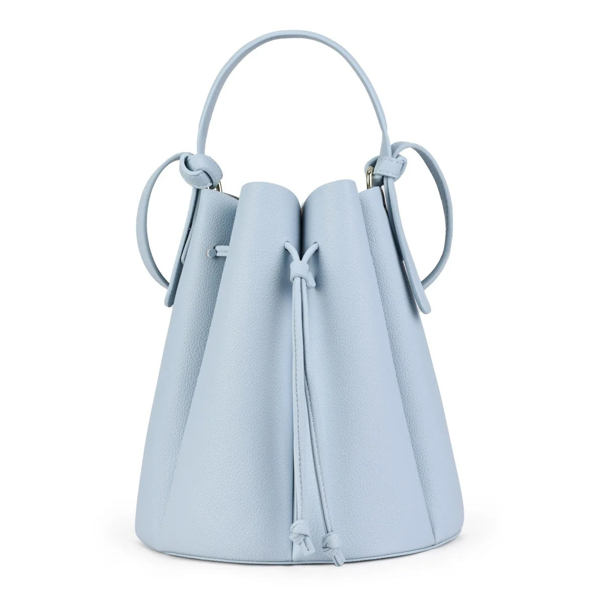 Trendy Petal Bucket Bag for Women, Vintage Drawstring Crossbody Shoulder Bag, Simple Versatile High-End Handbag