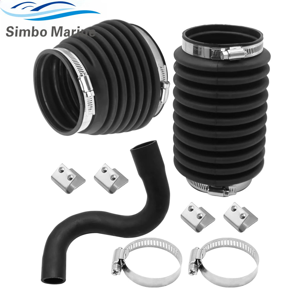 876294 875848 Exhaust U-Joint Hose Bellow Kit for Volvo Penta AQ DP SP 200 250 270 275 280 290 Sterndrive Replaces 875826 876631