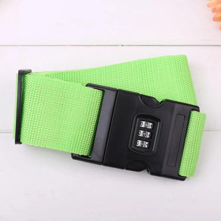 High Quality 2M Rainbow Password Lock Packing Luggage Bag with Luggage Strap 3 Digits Password Lock Buckle Strap Baggage Belts