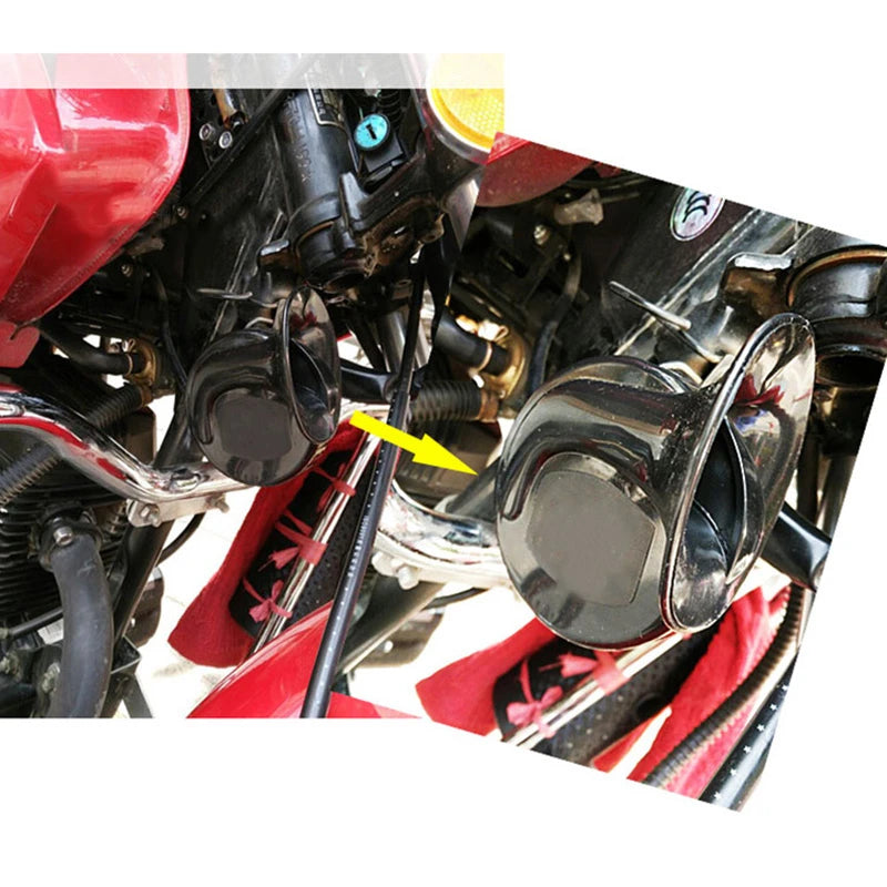 110dB Super Loud Motorcycle Waterproof Snail Horn Sound Monophonic Scooters Accessorie Electric Moped Horn Megaphone 12V 48V 60V
