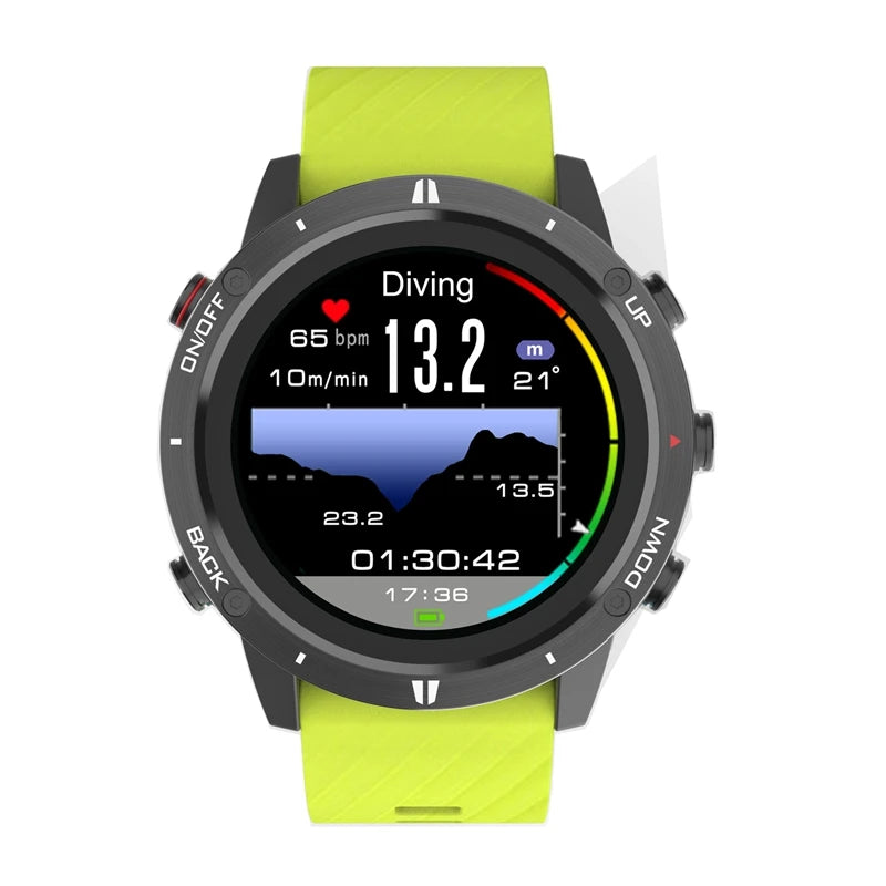 Bluetooth Sports Watch Touch Outdoor Running Cycling Diving Fishing Triathlon Heart Rate Waterproof Compass Tracker Data Store