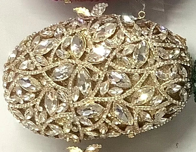 Designer Colorful Crystal Wallet Luxury Rhinestone Party Evening Clutch Bag for Women