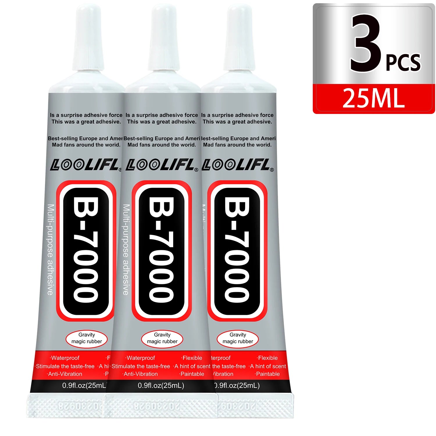 Loolifl B-7000 15/25/50/110Mltransparent Phone Screen Repair Glue Universal Glass Plastic DIY Adhesive with Precision Applicator