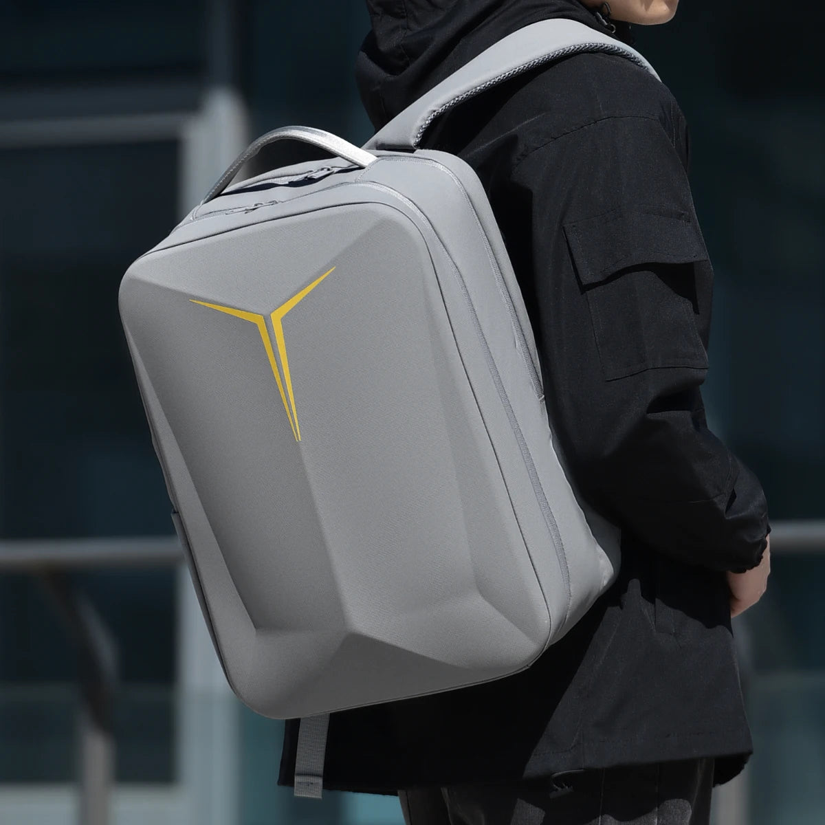 Hard-Shell Gaming Backpack, Cross-Border Fashion School Bag, Laptop Bag, Business Travel 18inch Laptop Bag, Commuting and Business Trip Travel Bag