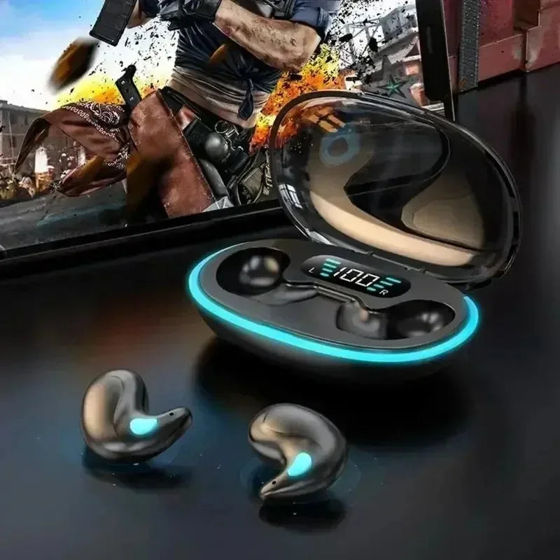 Mini Wireless Earphones Bluetooth Headphones Noise Reduction Sport Game Sleep Bluetooth Earbuds HIFI Stereo Music Headset