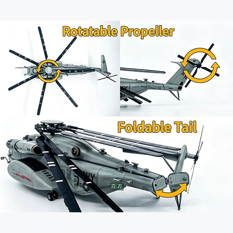 WLTK 1:72 MH-53E Helicopter Alloy Simulation Aircraft Model Collection Decorated Souvenir Gift Hobby & Toys