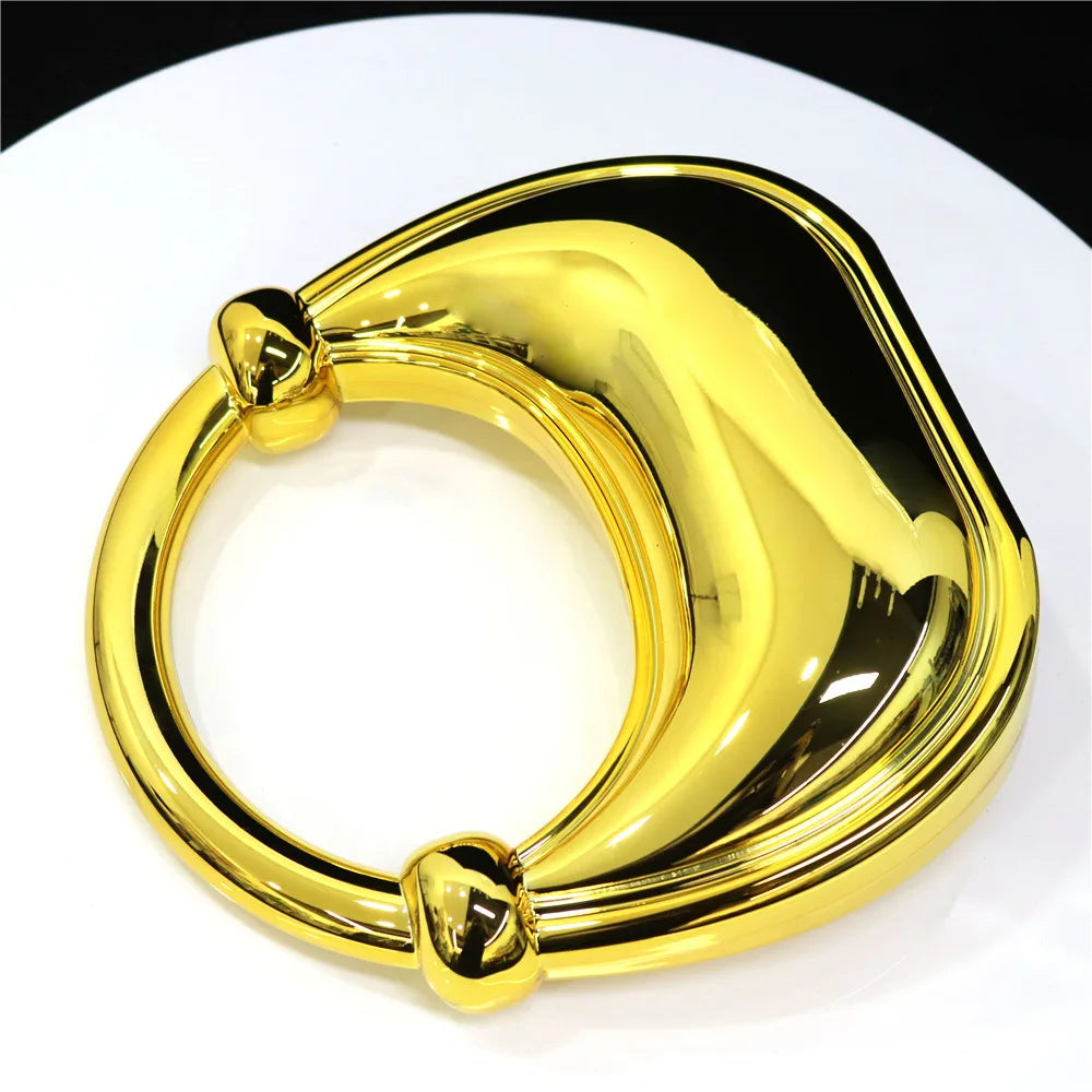 Luxury Designer Evening Clutch Acrylic Women Handbags Fashion Shoulder Bag Half Moon Wedding Purses Party Tote Ladies