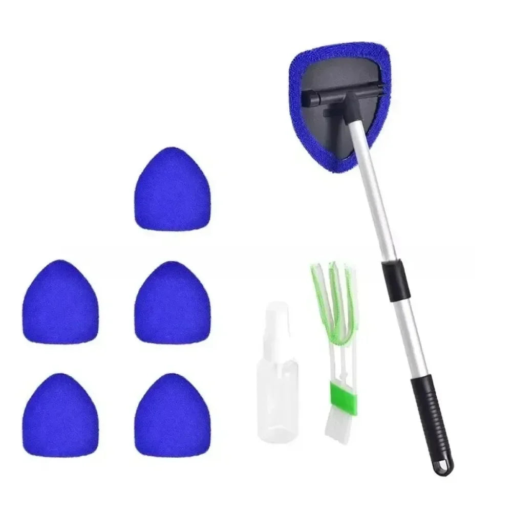 New for Telescopic Microfiber Car Windshield Cleaner Brush Window Glass Scraper Mist Eliminator