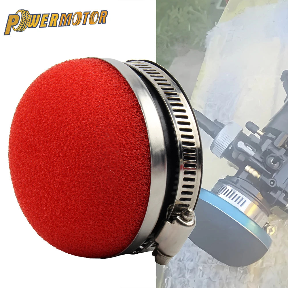Motorcycle 28 32 35 38 42 45 50 54 58 MM Stright Foam Air Filter Sponge Cleaner Moto Scooter Motocross Dirt Bike Accessories