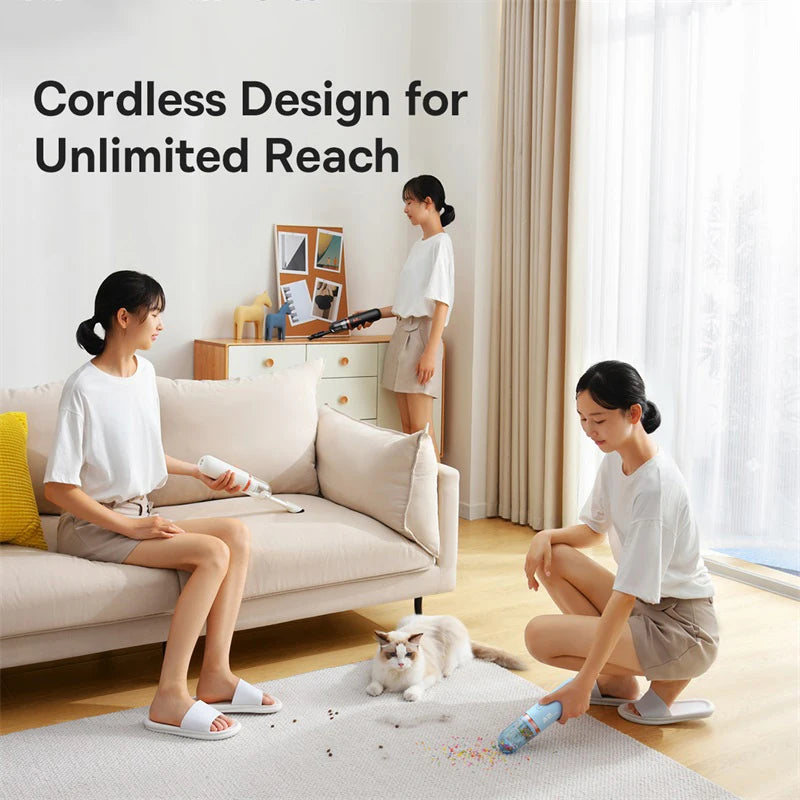 Baseus  A2Pro Car Vacuum Cleaner 6000Pa Wireless Vacuum Cleaner For Car Home Cleaning Mini Handheld Car Vacuum Cleaner