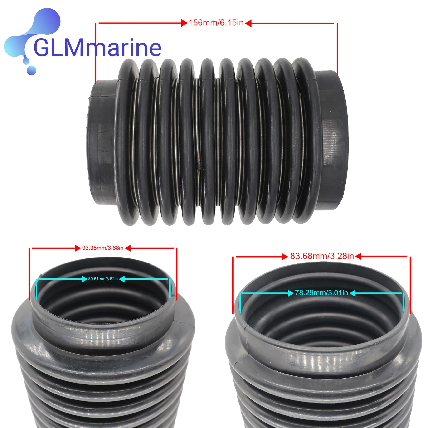 875848 Exhaust Bellows Kit For Volvo Penta AQ AQ200 250 270 275 280 280DP 290 290DP Sterndrive Engines 876631 Sierra 18-2758