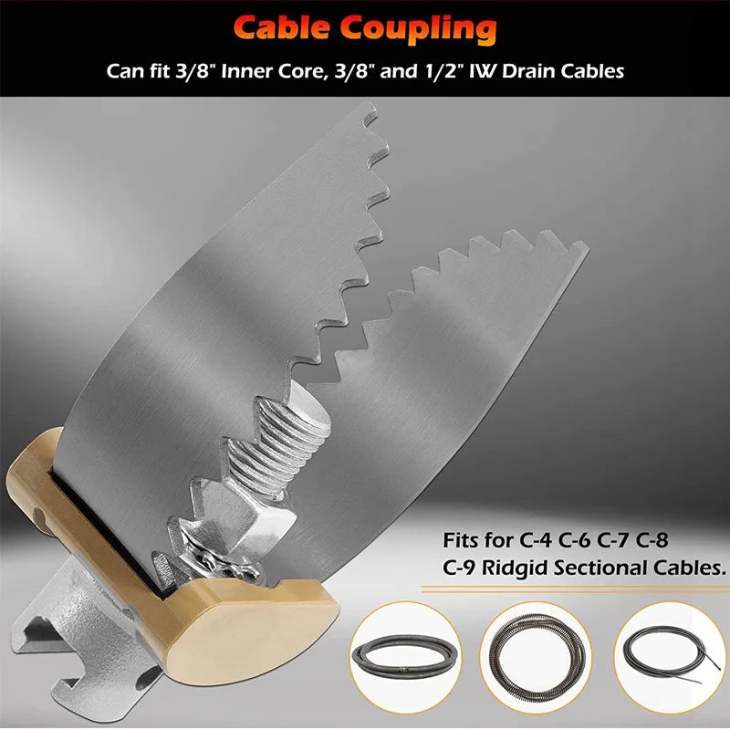 52812 T-230 HD 2 Inch C-Cutter - Drain Cleaning Auger Used for Hand Tools & Tool Organizers, Pliers & Cutters