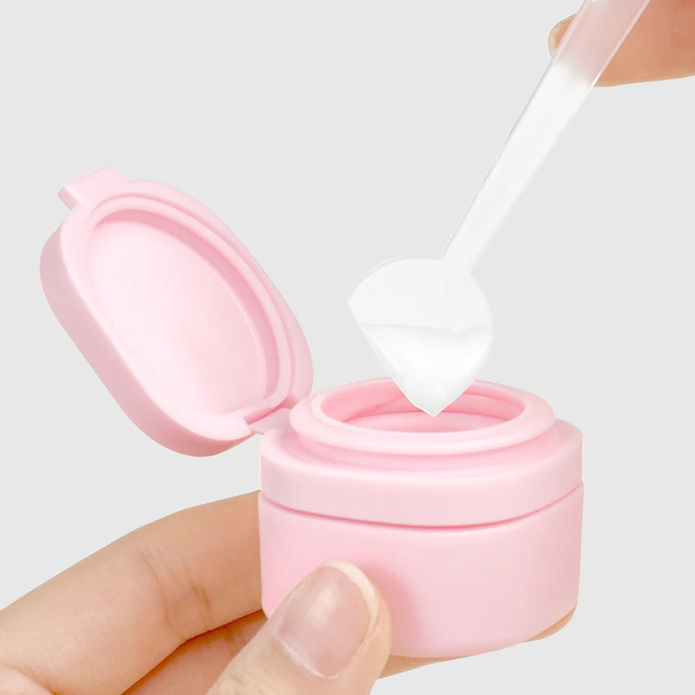 6pcs/set Makeup Dispensing Bottles Portable Travel Conditioner Lotion Shampoo Refillable Squeezable Bottle Cosmetic Bottle