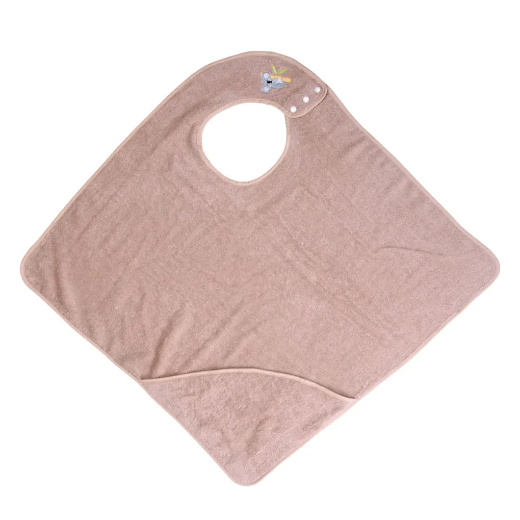 Soft And Absorbent Hooded Baby Towel Hands Free Combed Cotton Easy To Clean Combed Apron Towel Size