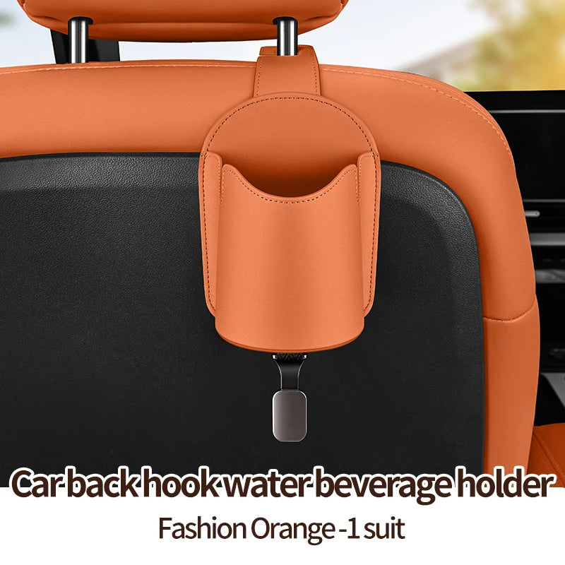 Car Seat Cup Holder Car Seat Back Phone Hook Car Seat Storage Holder Rear Seat Storage Box Car Seat Back Storage Bag with Hook