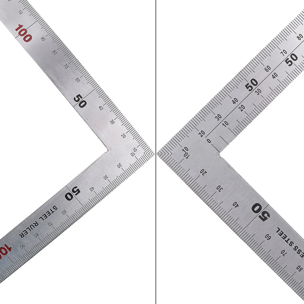 1pc Metal Steel Square Set 90 Degree Angle Metric Try Mitre Square Ruler 150 x 300mm 250x500mm Measurement Instruments