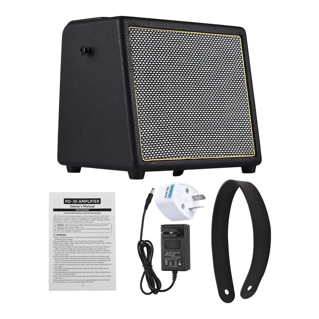 Rowin 15W PE-10S 30W PD-30 Bass Guitar Amplifier Multi-Function OTG BT Battery Buildin Combo Amp Reverb Chorus Multi effect