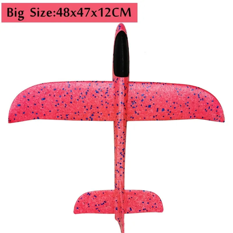 18.9" Large Foam Airplane Toys - Hand Throwing Glider Outdoor Flying Toys for Kids Birthday Gifts Sport Party Favors