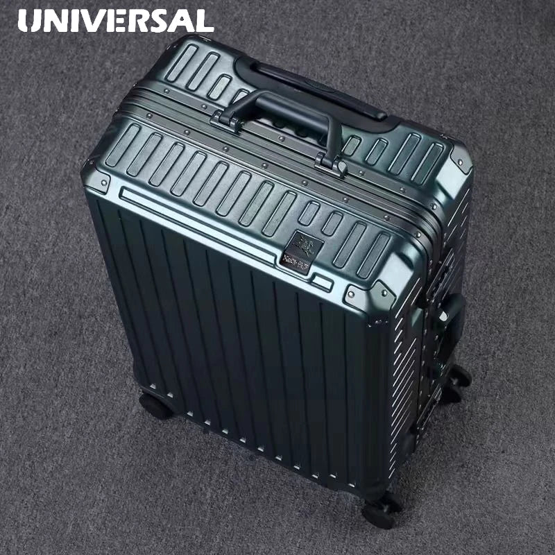 Little Diamond Luggage Solid Aluminum Frame Travel Box Scratch resistant and Wear resistant Hard Box Boarding Case Silent Univer