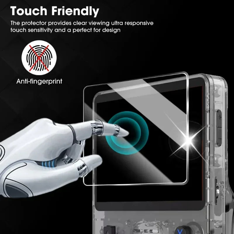 Tempered Glass Screen Protector for R36S Handheld Game Console HD Glass Protection for R36S Anti-Scratch Glass Films Accessories