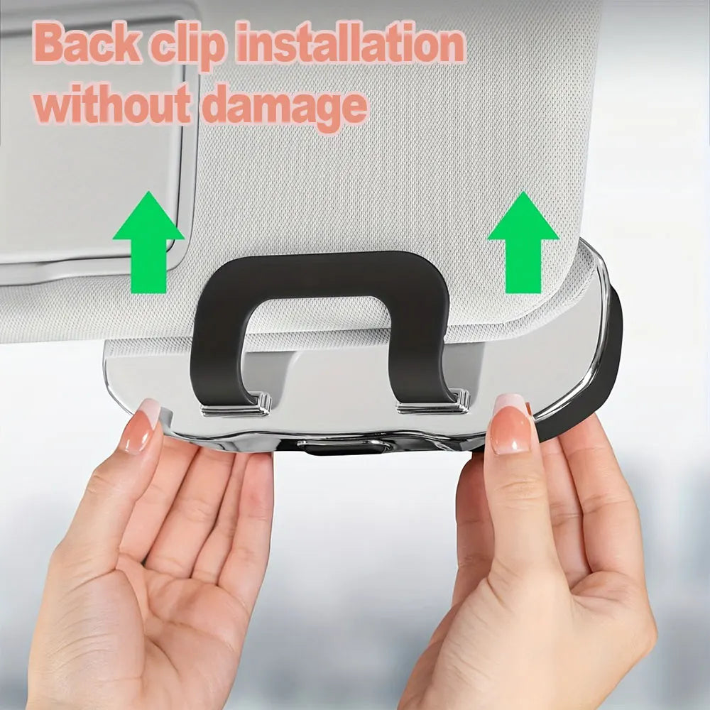 Car Styling Car Sunglasses Holder Car Glasses Box Portable Car Driving Glasses Holder Eyeglass Case Sun Visor Car Lenses Holder