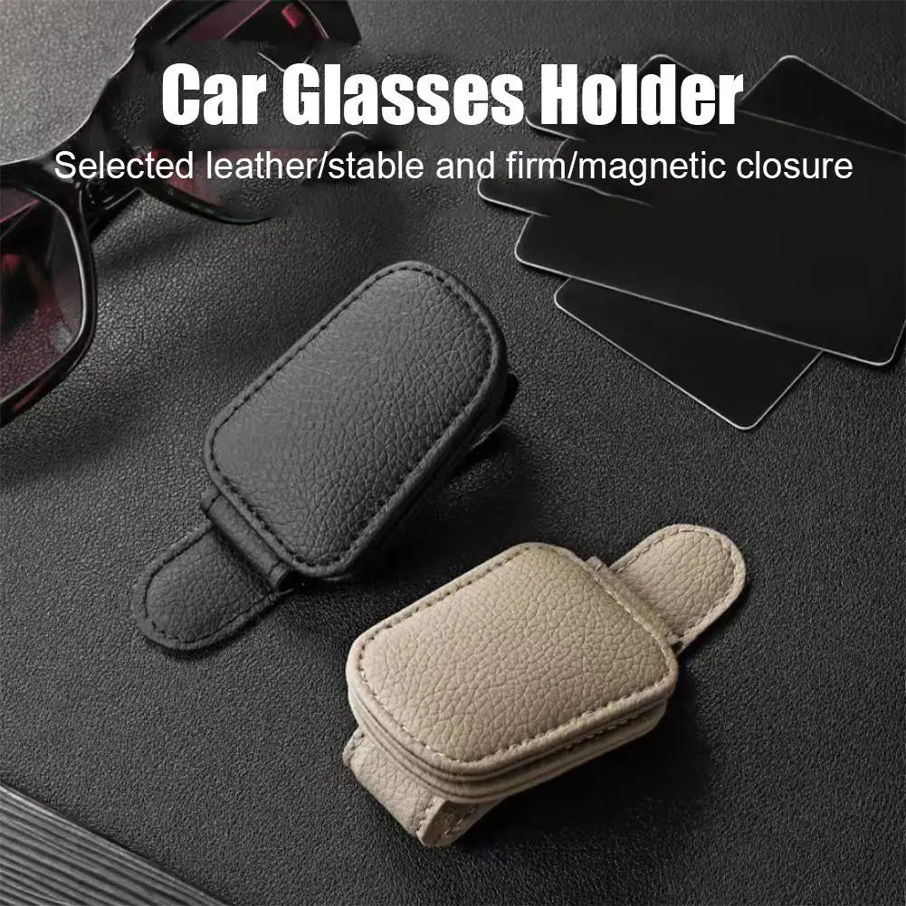 Car Sun Visor Glasses Case Holder Sunglasses Clip Ticket Card Clip Multifunction Portable Clip Auto Interior Accessories