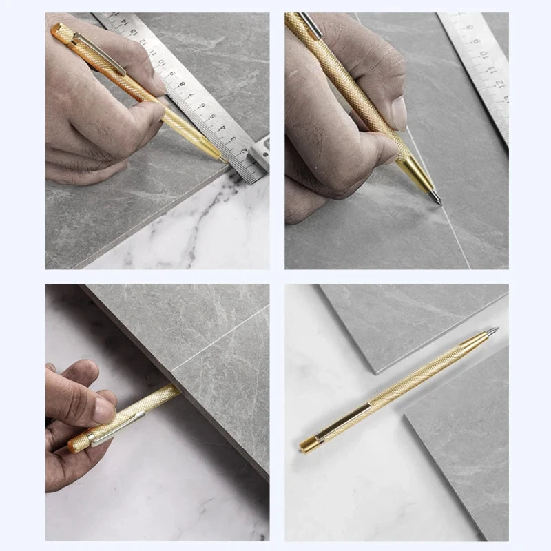 3/5/10pcs Diamond Scribing Pen Tungsten Steel Tip Carbide Marker Engraving Pen for Glass Ceramic Metal Wood Engraving Hand Tools