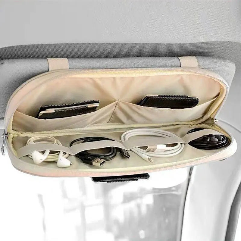 Car sunshade storage clip card glasses storage card bag easy to take For Honda Civic Accord Fit Jazz Pilot Odyssey City HR-V