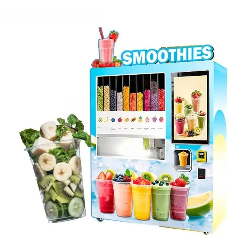 Custom Popular Design Hot Sale Frozen Fruit Smoothie Vending Machine High Traffic Areas ADA Compliant Self Service