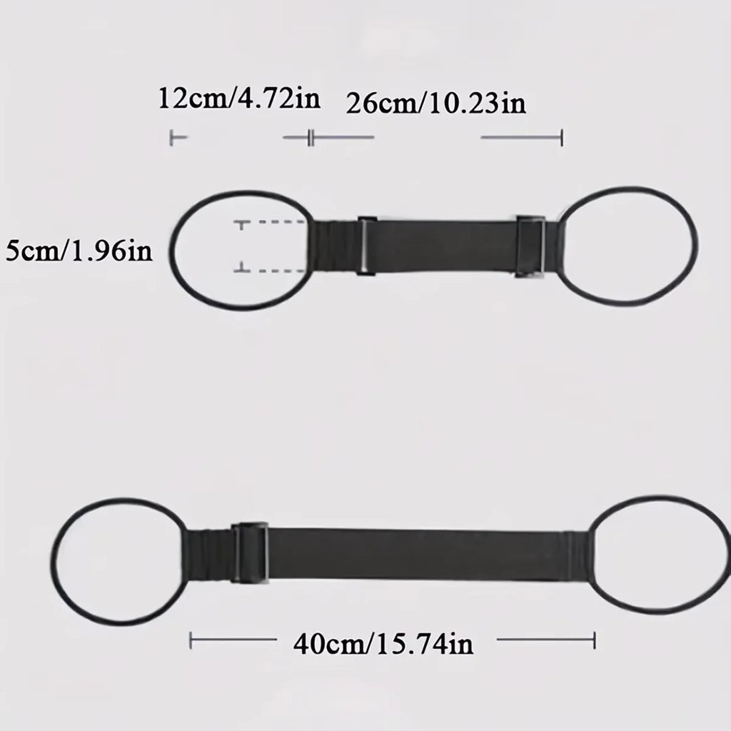 Adjustable Luggage Add A Bag Strap, Multicolor Suitcase Connecting Belt with Elastic Loops to Secure Extra Bags for Travel
