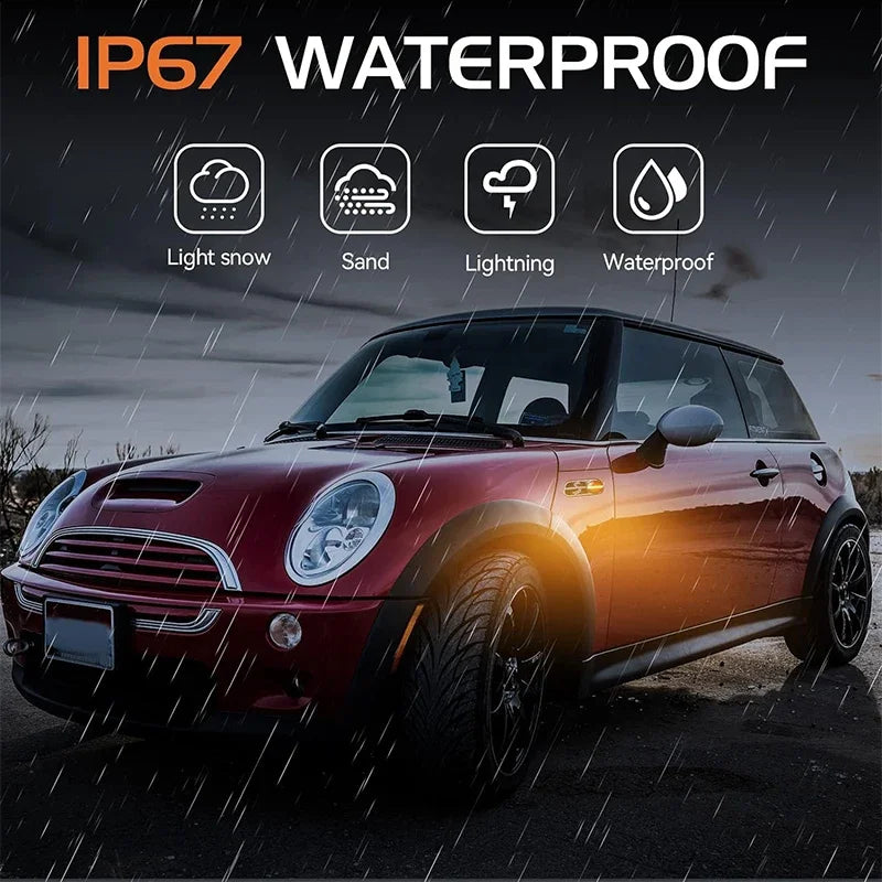 For Mini Cooper R50 R53 2002-2006 Dynamic LED Turn Signal Side Marker Light For Mini Cooper R52 2004-2008 LED Side Repeater Lamp