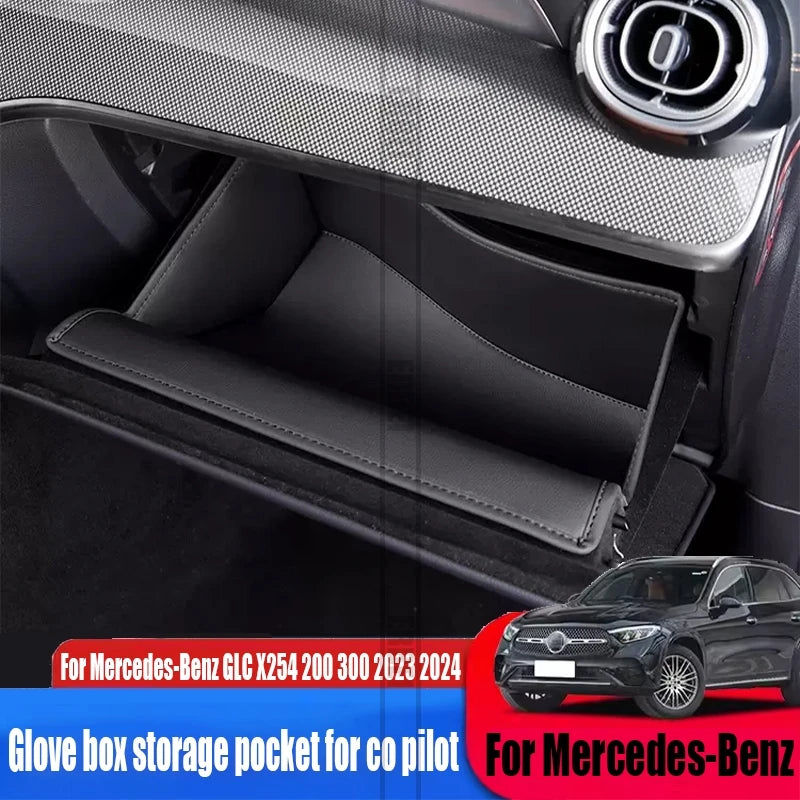 For Mercedes-Benz GLC X254 200 300 2023 2024 glove box storage compartment for co pilot interior decoration supplies for cars