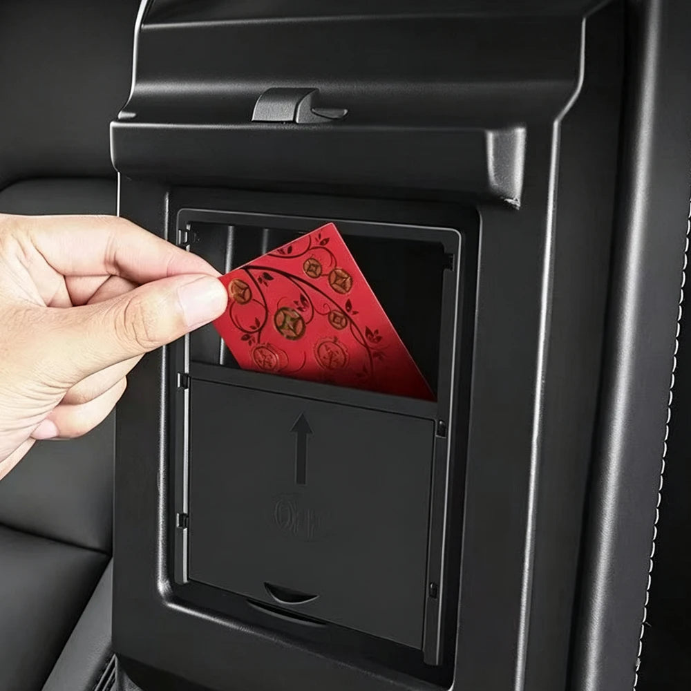 Magnetic Car Center Console Armrest Storage Box For Tesla Model 3/Y 2021-2024 Hidden Armrest Storage Cover Interior Accessory
