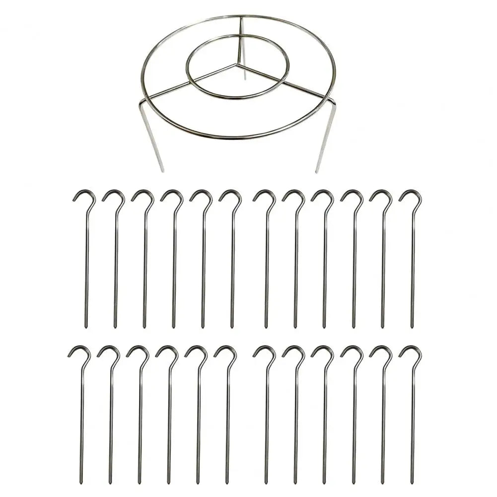 BBQ Sticks 24 Air Fryers Hanging Grills Food Grade Stainless Steel Fittings Vertical Double Hanging Grills Home Kebabs