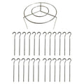 BBQ Sticks 24 Air Fryers Hanging Grills Food Grade Stainless Steel Fittings Vertical Double Hanging Grills Home Kebabs