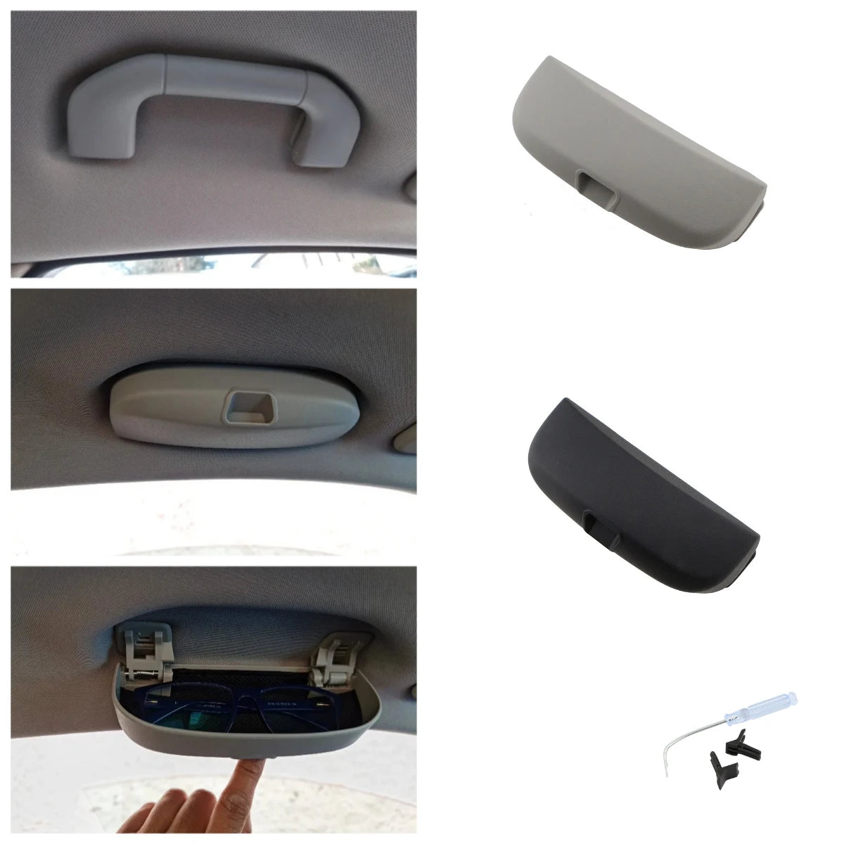 Car Sun Glasses Holder Accessories for Mercedes Benz W212 C180 E63 C300 E250 C E CLASS GLK GLC GLE AMG X204 W205 W203 W204