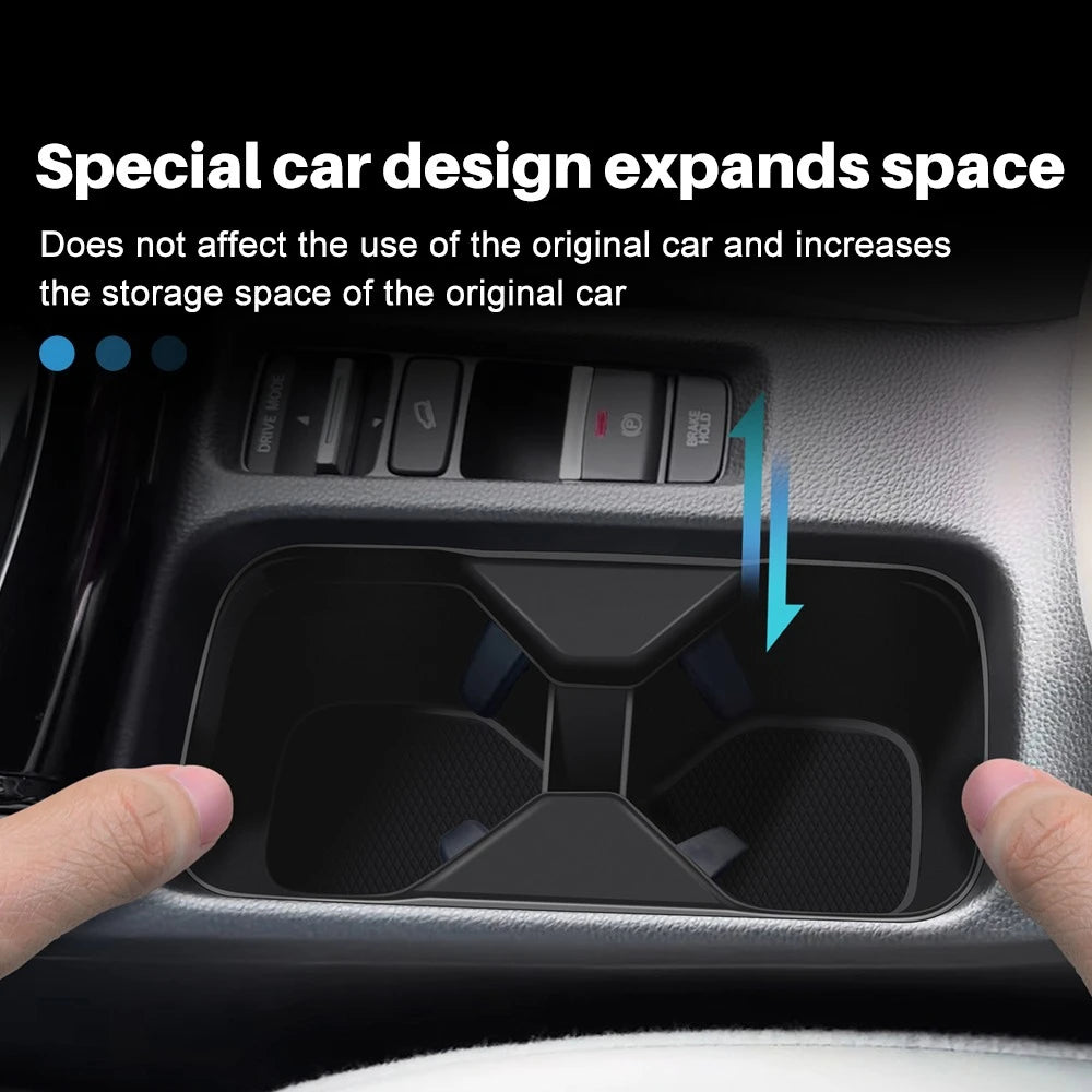 Silicone Cupholder For Honda HRV HR-V Vezel 2021-2025 Car Center Console Storage Box Water Cup Holder Auto Interior Accessories
