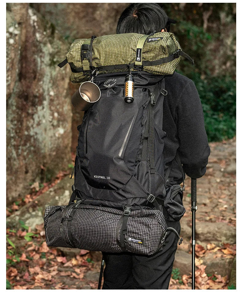 Ultralight Dyneema Backpack Top Lid Waterproof Expansion Pouch Multifunctional External Storage Bag for Hiking & Mountaineering