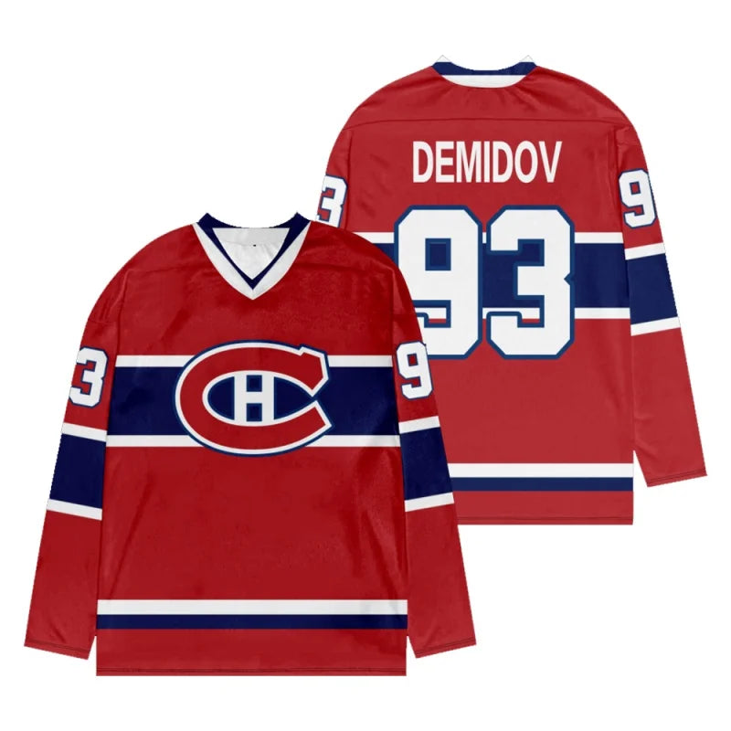 Utah Mammoth Hockey Jersey Montreal Canadiens Team  Long Sleeve Sweatshirt Women Men Player Cosplay Top Shirts Quick-dry