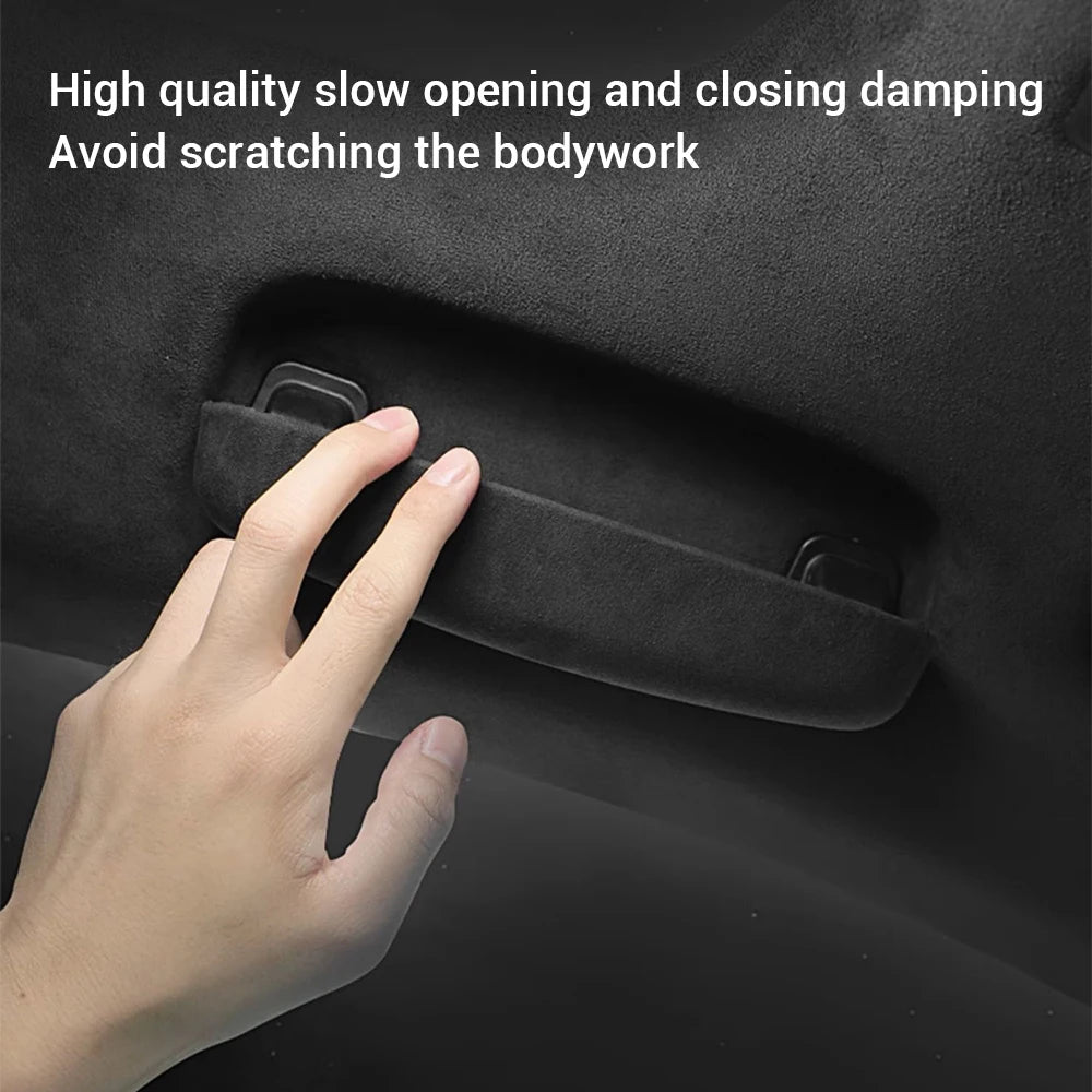 Italian Premium Suede For Porsche Macan 2014-2023 Cayenne Panamera 2018-2023 Glasses Case Storage Box Sunglasses Holder
