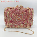 2026 Sparkly Diamond Dinner Bag Hollow Rhinestone Banquet Clutch Bag Women Evening Party Wedding Bridal Purse Rhinestone Handbag