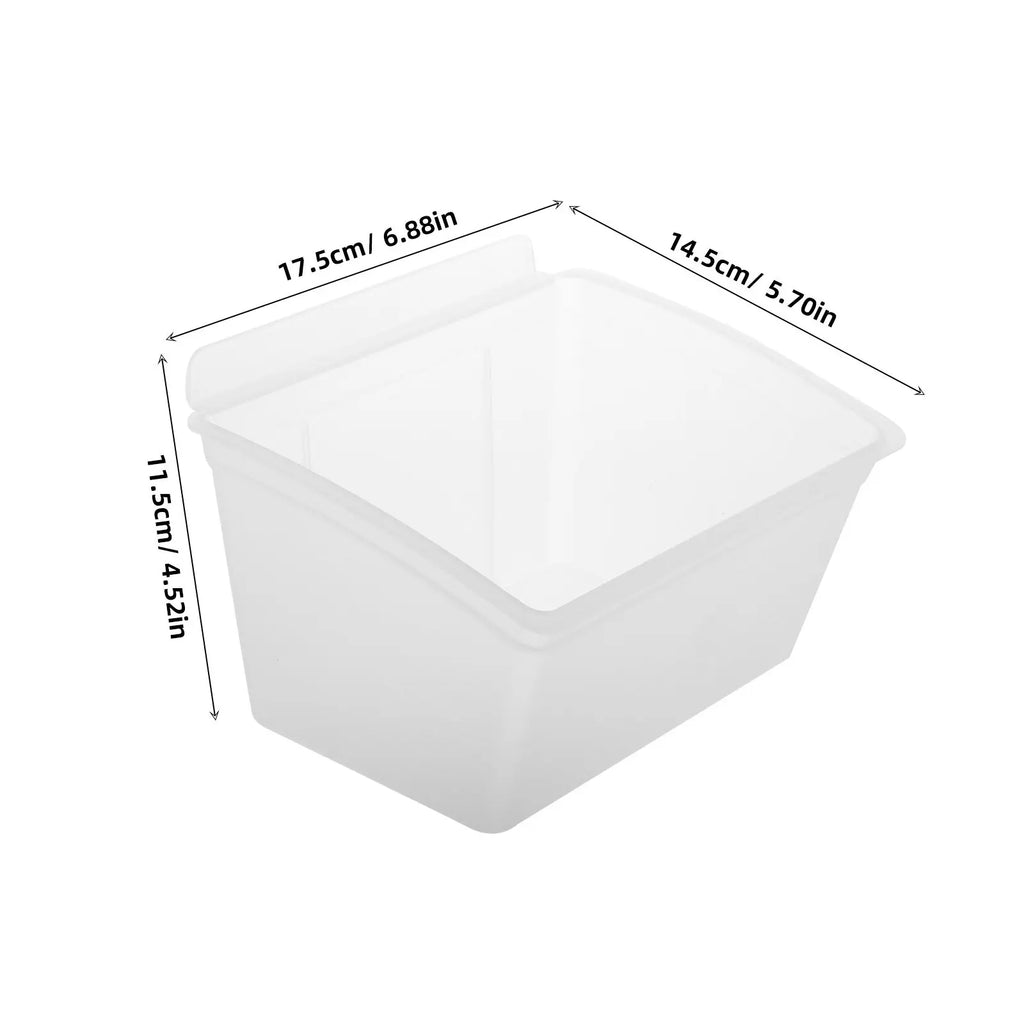 Slat Wall Plastic Storage Bin Tool Organizer Garage Workshop Plastic Storage Container Desktop Wall-Mounted Organizer