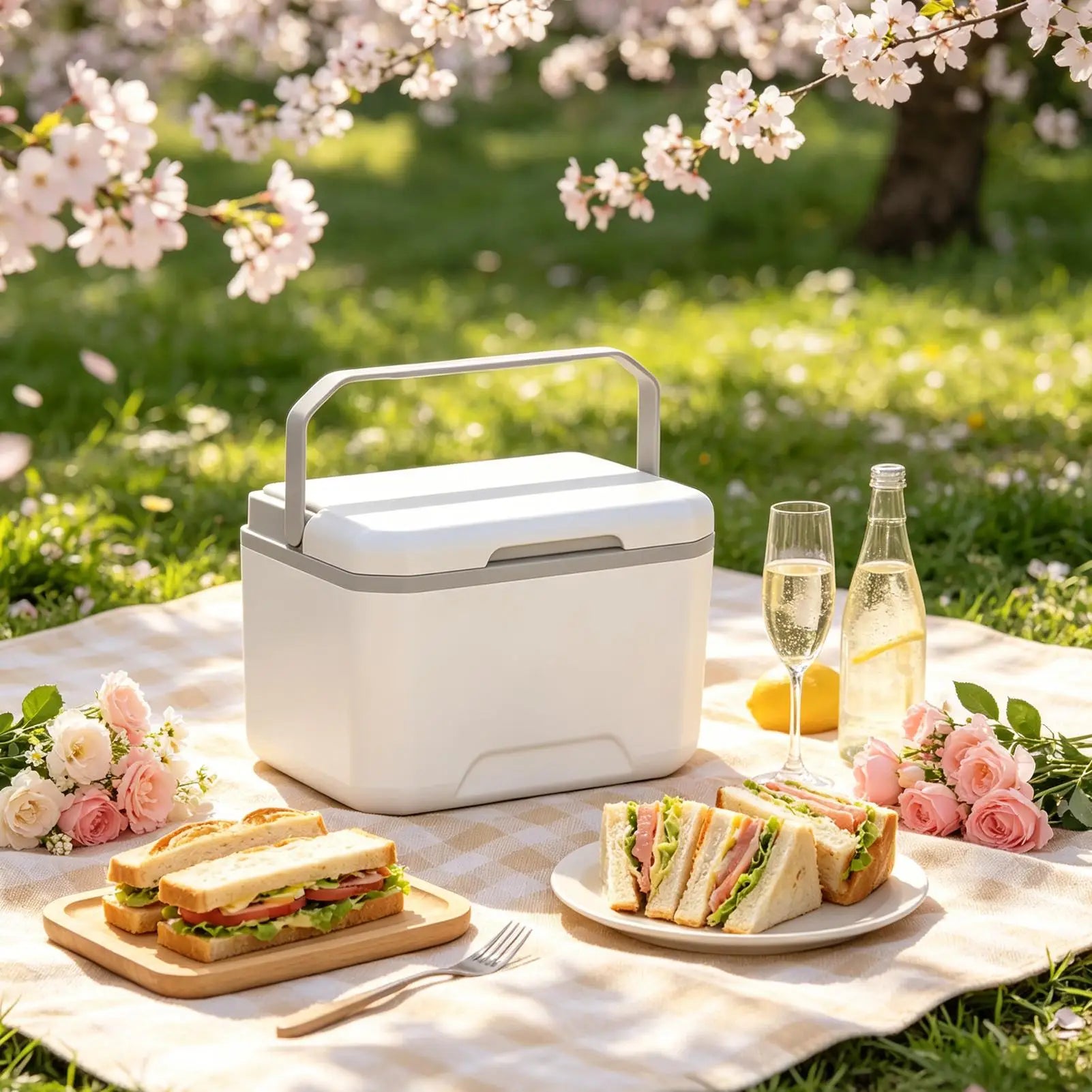 Camping Ice Cooler With Handle Portable 5L Insulated Ice Boxes Leakproof Hard Sided Coolers Chiller For Camping Picnic Fishing