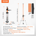 SucceBuy Laser Level Tripod 1/4"-20 & 5/8"-11 Thread Mount 40.94-133.85in Height Adjustment with Level Bubble & Heavy-duty Stand