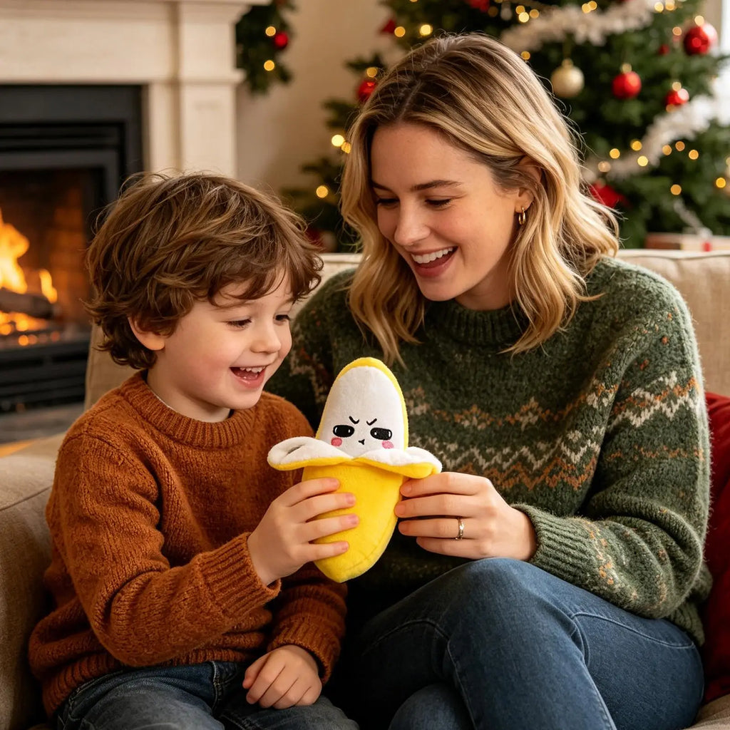 Kids Banana Fruit Induction Beat Toy Creative Music Dolls Kawaii Parent-child Toys Sensory Party Game Musical Learning Companion